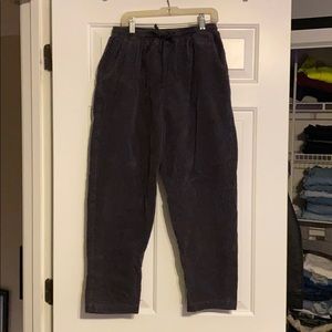 Navy corduroy joggers